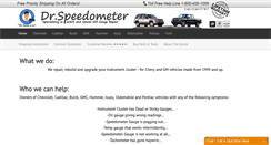 Desktop Screenshot of drspeedometer.com