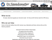 Tablet Screenshot of drspeedometer.com